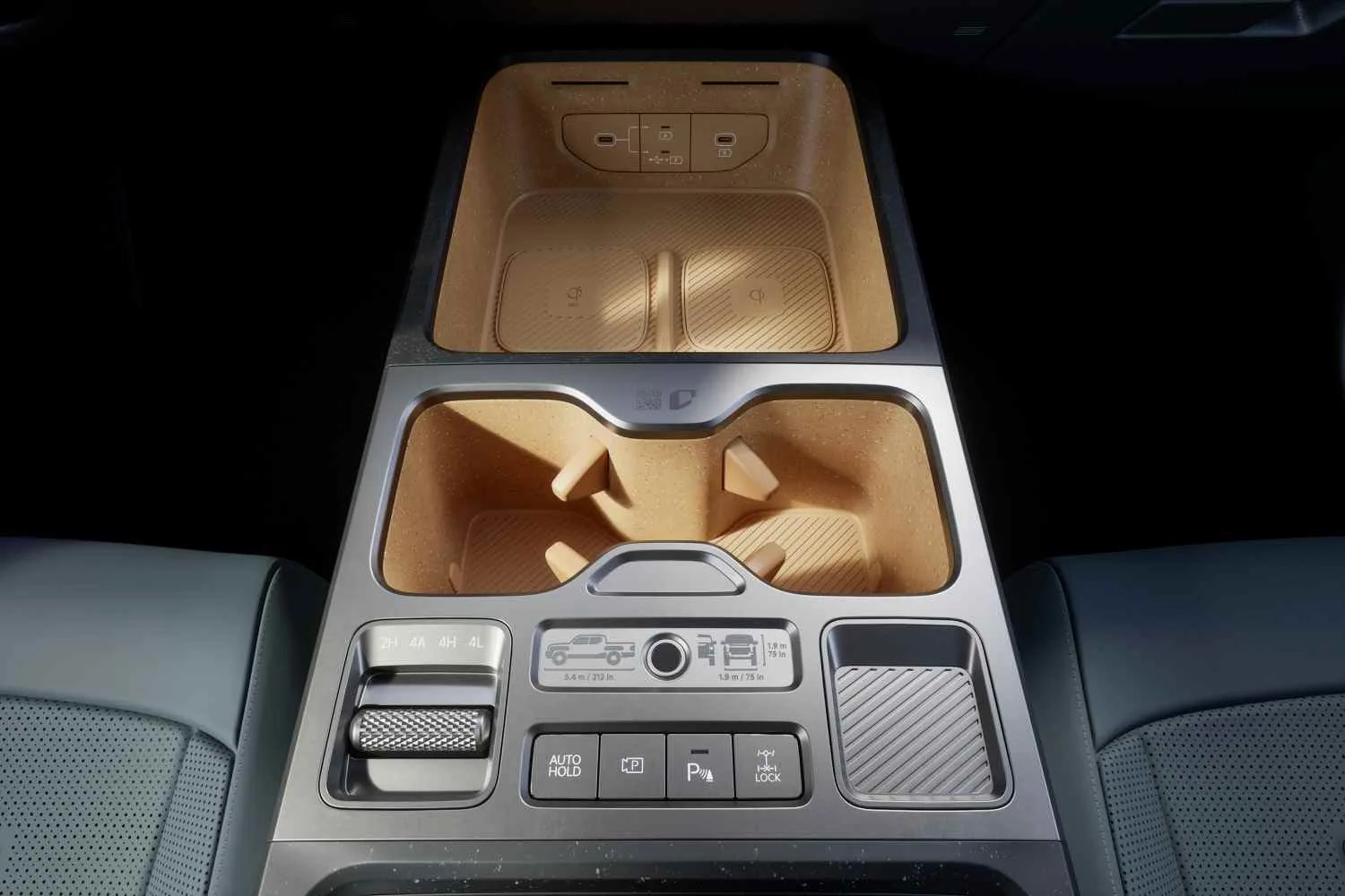 Kia Tasman interior centre console