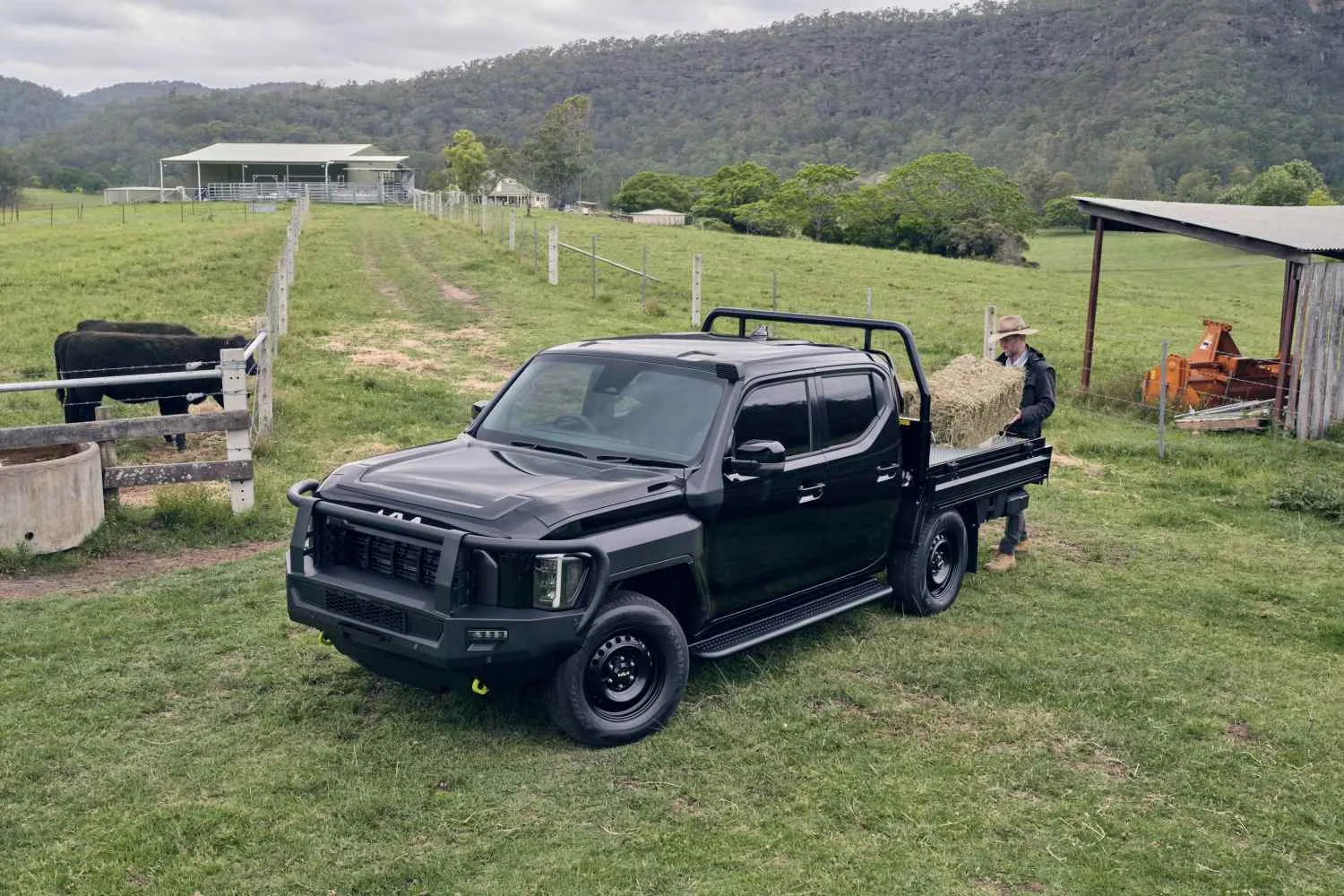 Kia Tasman static shot in farm 2